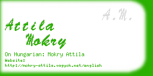 attila mokry business card